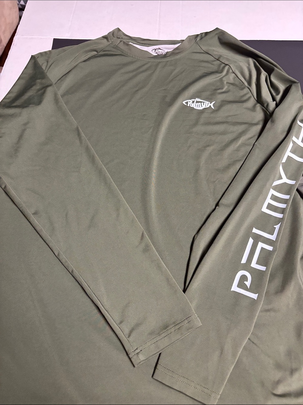Men’s Olive Green Long Sleeve Performance Tee